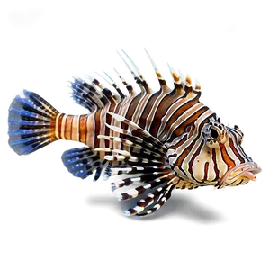 Lionfish In Ocean Depth PNG Vut92 PNG