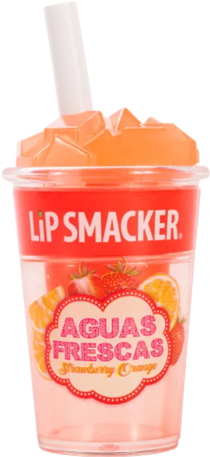 Lip Smacker Aguas Frescas Strawberry Orange Cup PNG image