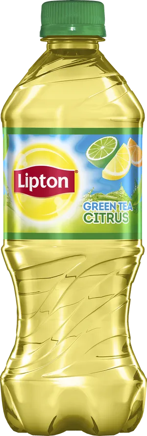 Lipton Green Tea Citrus Bottle PNG