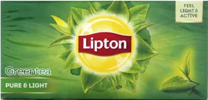 Lipton Green Tea Pure Light Packaging PNG