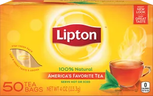 Lipton Tea Package Design PNG