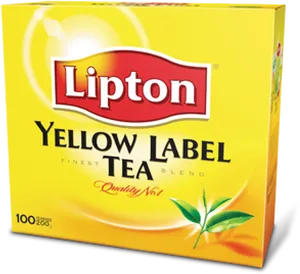 Lipton Yellow Label Tea Box PNG image