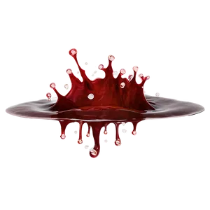 Liquid Life: Blood Splash PNG Iot
