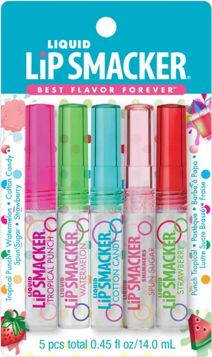 Liquid Lip Smacker Set Packaging PNG image