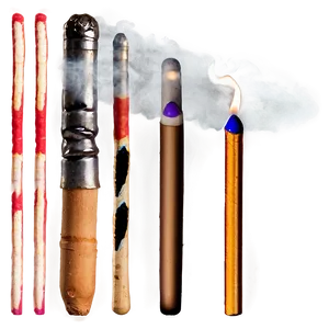 Lit Matchstick Smoke PNG 05232024