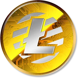 Litecoin Cryptocurrency Token PNG image