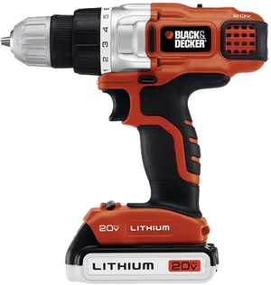 Lithium Battery Cordless Drill PNG image