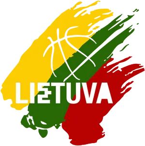 Lithuania Basketball Passion Graphic PNG image