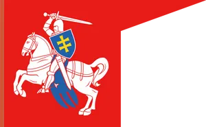 Lithuanian State Flag Knight Vytis PNG image