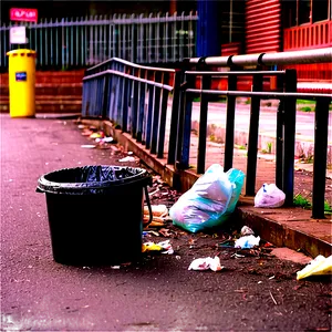 Litter In City Streets PNG 06212024