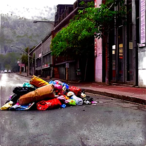 Litter In City Streets PNG 06212024