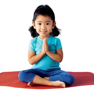 Little Kid Doing Yoga Png Rer21 PNG image