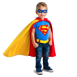 Little Kid In Superhero Cape Png Xhr32 PNG image