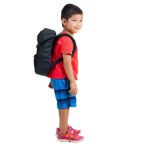 Little Kid With Backpack Png Xdm88 PNG image