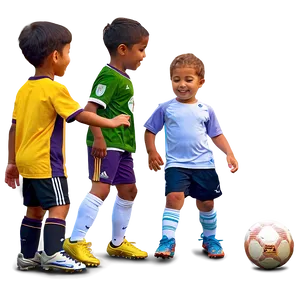 Little Kids Soccer Game Png 06132024 PNG image