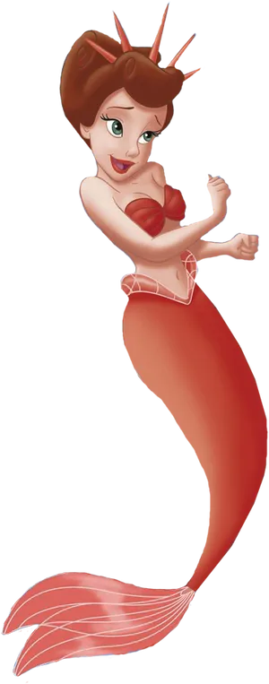 Little Mermaid Character Pose PNG image