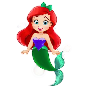 Little Mermaid Clipart Png 05242024 PNG image