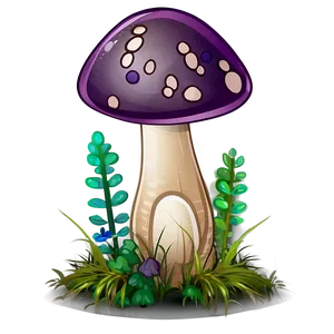 Little Mushroom Cartoon PNG 06272024