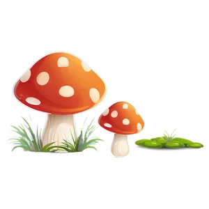 Little Mushroom Cartoon PNG Mlb19 PNG