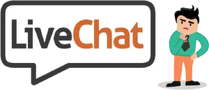 Live Chat Service Concept Illustration PNG image