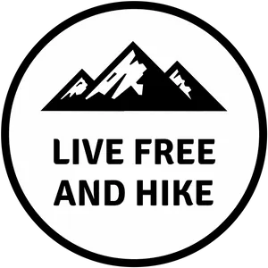 Live Freeand Hike Logo PNG image