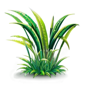 Lively Cartoon Grass PNG Rdh81 PNG
