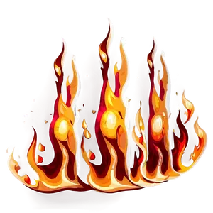 Lively Flame Cartoon Png 06262024 PNG image