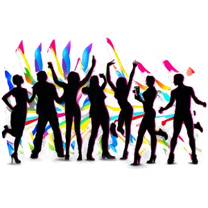 Lively Party Crowd Silhouette Png Lka PNG image