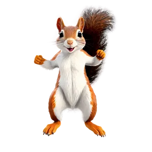 Lively Squirrel PNG Qar