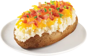 Loaded Baked Potatowith Toppings