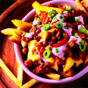 Loaded Cheese Fries PNG 05242024