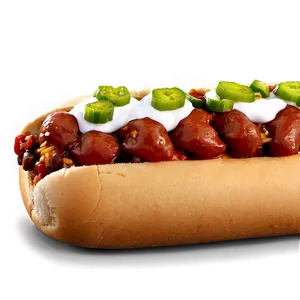 Loaded Chili Dog Extravaganza Png Syb39 PNG image