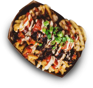 Loaded Fries Delicious Toppings PNG
