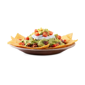 Loaded Nachos With Guacamole Png 06122024 PNG image