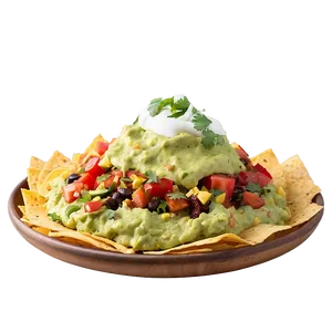 Loaded Nachos With Guacamole Png Fhr56 PNG image