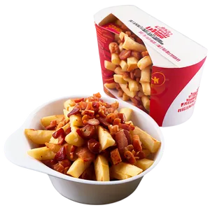 Loaded Poutine With Bacon Bits Png 06252024 PNG image