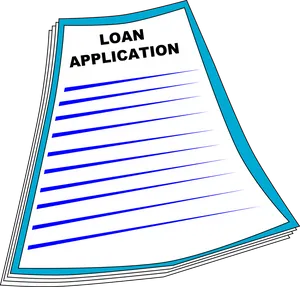Loan Application Form Illustration PNG image