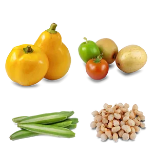 Local Produce Ingredients PNG Pqr