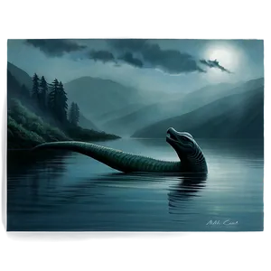 Loch Ness Monster In The Mist Png 06132024 PNG image