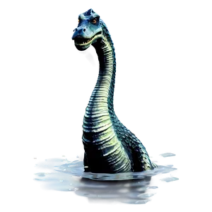 Loch Ness Monster In Water Png 06132024 PNG image