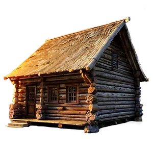 Log Cabin At Sunset Png Sfe PNG image