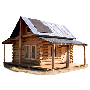Log Cabin Farmhouse Charm PNG 06122024