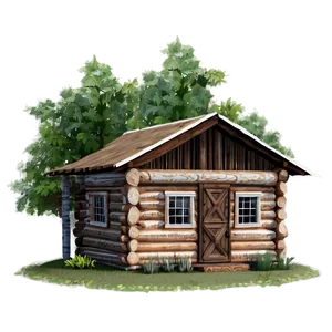 Log Cabin Farmhouse Charm PNG 69 PNG