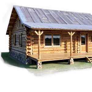 Log Cabin With Panoramic Views PNG Lti14 PNG