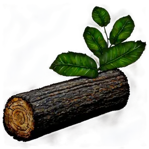 Log With Leaves Png 8 PNG image