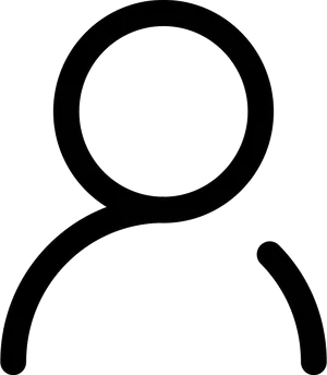 Login Profile Icon Simple Black PNG image