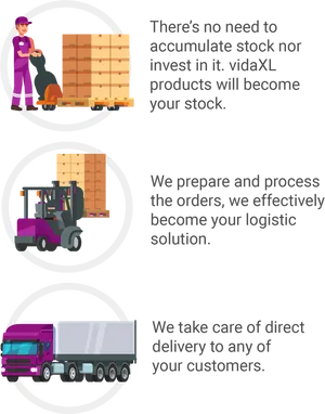 Logistics Services Infographic PNG image