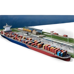 Logistics Terminal Overview PNG Omy PNG