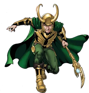 Loki Comic Artwork PNG
