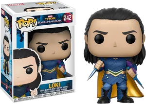 Loki Funko Pop Figure Thor Ragnarok PNG